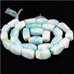 185ct Peru Blue Opal Bead Strand (JEW-4216)