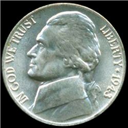 1943P/P Jefferson 5c MS65/66 Full Steps Double Die Error (COI-12706)