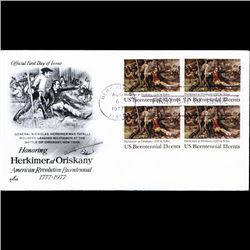 1977 US First Day Postal Cover 4 Block (STM-3173)