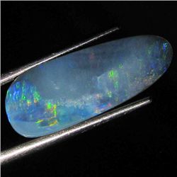4.3ct Australian Black Opal Doublet Full Fire (GEM-36526)