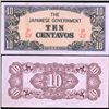 Image 1 : 1942 WW2 Japan Occ. Philippines 10c Better Grade Note (CUR-07144)