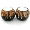 Mango Wood Candle Holder Pair (DEC-781)