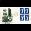 Image 1 : 1967 UN First Day 4 Block Postal Cover (STM-2673)