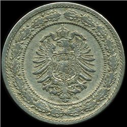 1888F Germany 20pf AU ERROR (COI-9820)