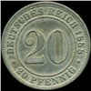 Image 2 : 1888F Germany 20pf AU ERROR (COI-9820)