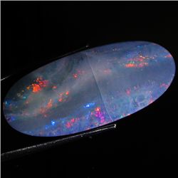 17.1ct Australian Black Opal Doublet Full Fire (GEM-46638)