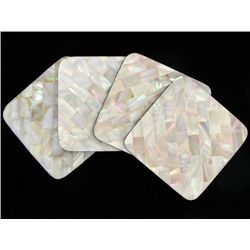 Handcrafted MOP Shell Coaster Set (DEC-958)