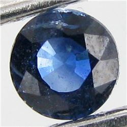 0.19ct Blue Natural Sapphire Round (GEM-49885)