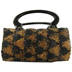 Handcrafted Polished Coconut Shell Handbag (ACT-494)