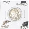 Image 1 : 1927 BUFFALO NICKEL RED BOOK VALUE IS $75.00 *RARE MS-63 HIGH GRADE*!!