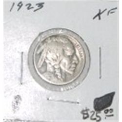 1923 BUFFALO NICKEL RED BOOK VALUE IS $25.00 *RARE EXTRA FINE GRADE*!!