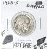 Image 1 : 1923-S BUFFALO NICKEL RED BOOK VALUE IS $50.00 *RARE KEY DATE FINE GRADE*!!