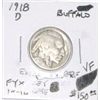 Image 1 : 1918-D BUFFALO NICKEL RED BOOK VALUE IS $150.00 *EXTREMELY RARE KEY DATE VERY FINE GRADE*!!