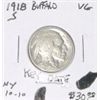 Image 1 : 1918-S BUFFALO NICKEL RED BOOK VALUE IS $30.00 *EXTREMELY RARE KEY DATE VERY GOOD GRADE*!!