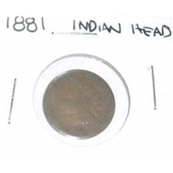 1881 INDIAN HEAD CENT *RARE OLD INDIAN HEAD PLEASE LOOK AT PICTURE TO DETERMINE GRADE*!!