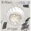 Image 1 : 1916-D BUFFALO NICKEL RED BOOK VALUE IS $40.00 *RARE KEY DATE FINE GRADE*!!