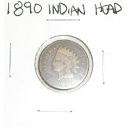 1890 INDIAN HEAD PENNY *NICE PENNY PLEASE LOOK AT PICTURE TO DETERMINE GRADE*!!