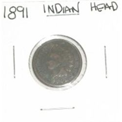 1891 INDIAN HEAD PENNY *NICE PENNY PLEASE LOOK AT PICTURE TO DETERMINE GRADE*!!
