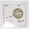 Image 2 : 1927 BUFFALO NICKEL RED BOOK VALUE IS $15.00 *RARE EXTRA FINE HIGH GRADE* !!