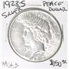 Image 1 : 1923-S PEACE SILVER DOLLAR RED BOOK VALUE IS $150.00 *RARE MS-63 HIGH GRADE* !!