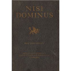 GILL ( Eric ). Nisi Dominus. Rimes . . . . . H. D. C. P[epler]. Engravings … E. P. J. G[ill]. Printe