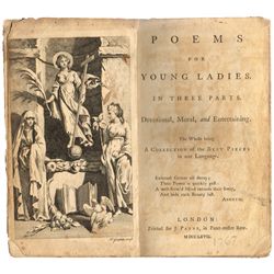 [GOLDSMITH ( Oliver ), ed.]. Poems for Young Ladies. In three parts. Devotional