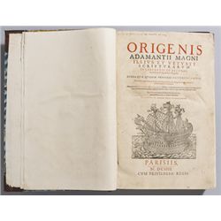 ORIGEN. Origenis Adamantii … Opera quae quidem proferri potuerunt omnia … Nunc postremo a Gilberto G