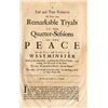 Image 1 : TRIALS. A full and true relation of two very remarkable tryals at the Quarter-Sessions of the Peace 