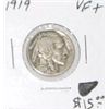Image 1 : 1919 BUFFALO NICKEL RED BOOK VALUE IS $15.00 *RARE VERY FINE+ GRADE*!!