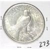 Image 2 : 1922 PEACE SILVER DOLLAR RED BOOK VALUE IS $125.00 *RARE MS-64 HIGH GRADE*!!
