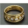 Image 1 : A modern diamond five stone ring, the graduated round brilliants approx. 0.28cts total, rub-over set