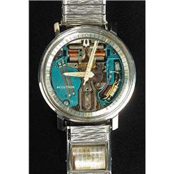 Bullova, Accutron, a gentleman's stainless steel round wristwatch, circa 1960, no.K172 48, visible m