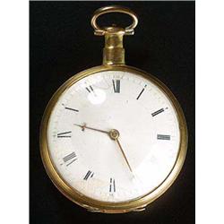 Hamley, Warwick Place, London, a large verge pocket watch, circa 1820, no.1770, with foliate pierced