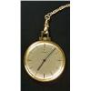 Gubelin, an 18ct gold slim pocket watch, circa 1950, no.214710, Swiss 17 jewel movement, cal.P320, b