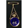 An early 20th century Swiss gold open face fob watch, the keyless jewelled lever movement with Walz-