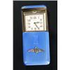 A silver and blue enamel folding sportsman's pocket watch, circa 1934, no.529510, the blue-celeste g