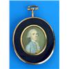 Attributed to Nathanial Hone R.A. (1718-1784),Portrait of a gentleman, bust length, wearing a blue j