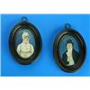 English School (circa 1800),Portrait of Mrs Hobbs, half-length, wearing a white dress and bonnet;Por