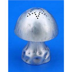 A Victorian pepper pot naturalistically modeled in the form of a toadstool, the domed cover unscrewi
