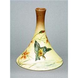 An Ault Pottery vase, the shape designed by Christopher Dresser and probably decorated by Clarissa A
