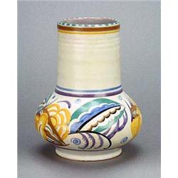 A Poole Pottery vase, painted by Ruth Paveley to a Truda Carter design, of compressed globular shape
