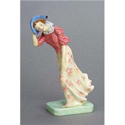 'Windflower' (HN1763) A Royal Doulton figure by Leslie Harradine, 18cm.high, (1936-1949), date code.