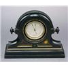 Image 1 : A late 19th Century ebonised and gilt mantel barometer, the instrument in a circular case with carve