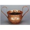 A Keswick School of Industrial Art copper jardiniere, with waisted neckrim embossed with simple foli