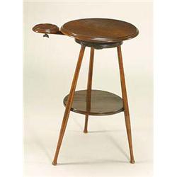 A late 19th century occasional table, possibly for use by a lace maker, having a circular top with a
