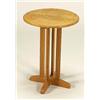 Image 1 : An Arts and Crafts small oak table, by Stanley Webb Davies of Windermere, with a circular top having