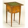 An Arts and Crafts oak and tile-topped occasional table, possibly retailed through Liberty & Co, the