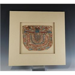 An Egyptian Cartonnnage Panel - Winged Scarab