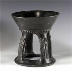An Etruscan Bucchero Chalice Rasmussen Type 1B