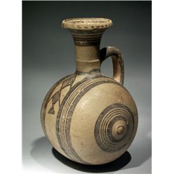 A Large Greek Cypriot Barrel-Shaped Jar